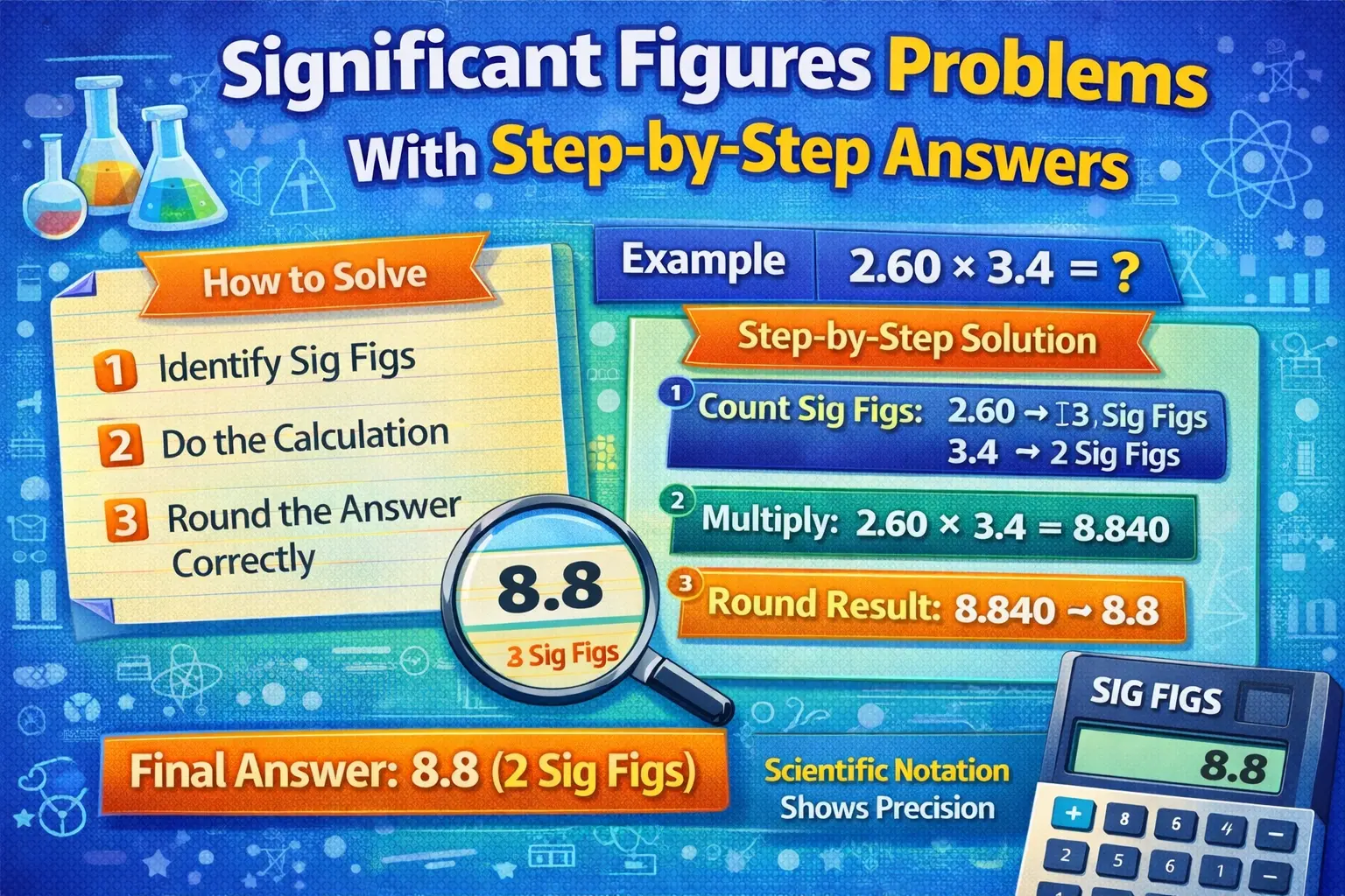 Significant Figures Problems With Step-by-Step Answers